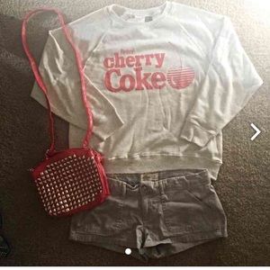 🍒 Forever 21 cherry coke sweatshirt NWT pullover
