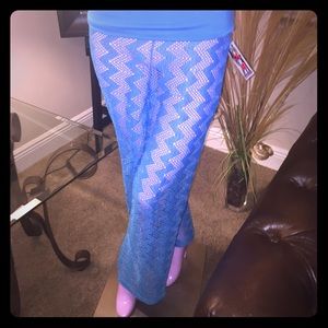 Sexy Long Flowing Lace Beach Coverup Pants