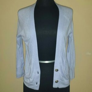 Cotton classic blue cardigan