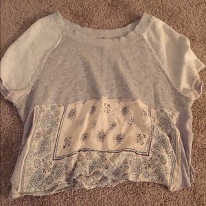Free people slightly crop top