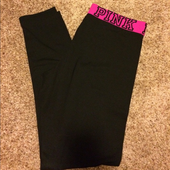 Pink yoga skinny pants