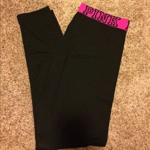Pink yoga skinny pants