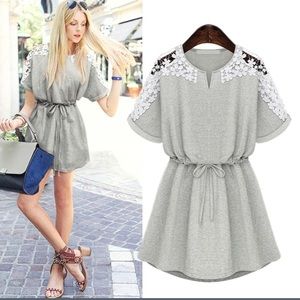 🌸Short sleeve mini dress.