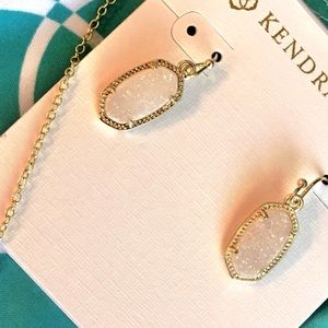 Kendra Scott "Lee" Iridescent Druzy earrings