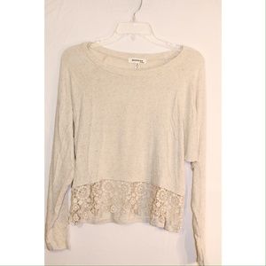 ❗️ON HOLD ❗️Lace Trimmed Sweater