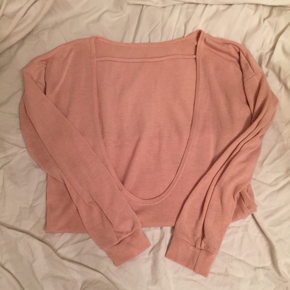 Backless Long sleeve shirt