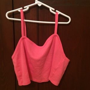 Topshop pink crop tank top cami(Ariana grande has)