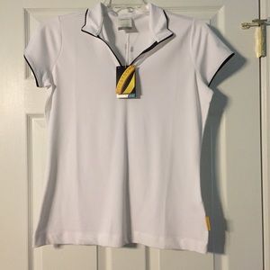 NIKE White Golf Polo Shirt