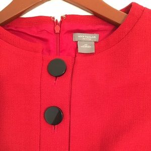 Red Ann Taylor Dress Size 0P