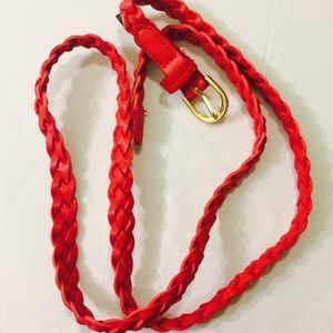 Braided red belt!