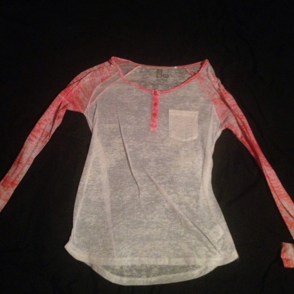 Long sleeve two color shirt