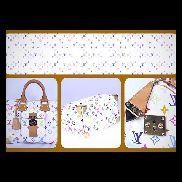 Speedy 30 white monogram AUTHENTIC!