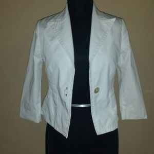 Banana Republic safari jacket white
