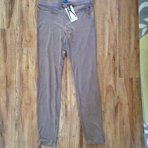 New brown suede HUE jeggings leggings