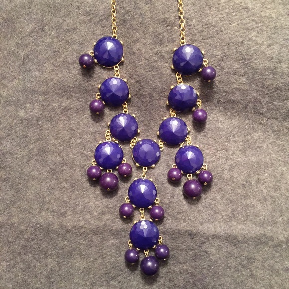 ⭐️Navy Blue Bubble Statement Necklace