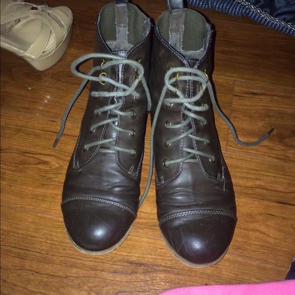 Ankle style combat boots