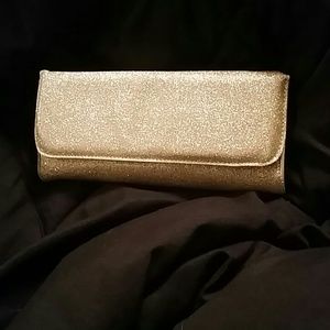 Cute gold glittered clutch