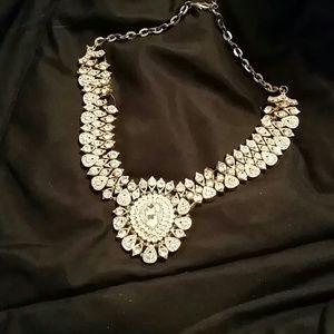 Rhinestone statement necklace