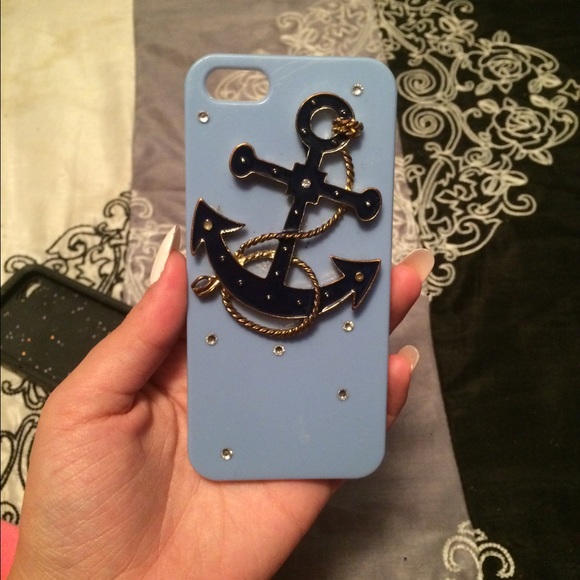 Light blue hard shell phone case for 5/5s - Picture 1 of 2