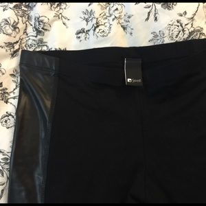 Swell pleather panel leggings