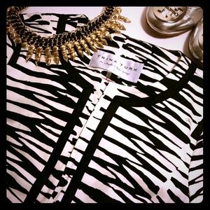 🎉HPx2🎉 BNWOT TRINA TURK Zebra Cropped Jacket