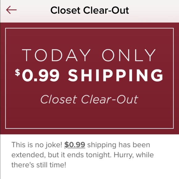 Everything in my closet  is on sale