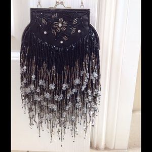 Beaded evening bag