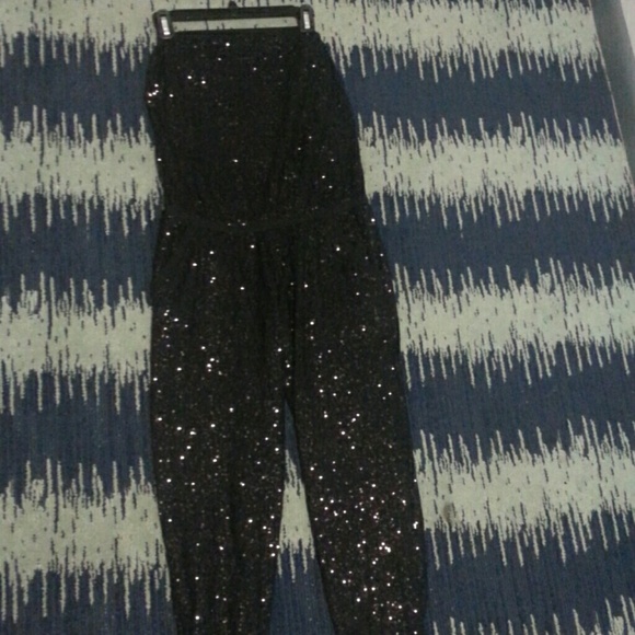 Victoria Secret black sequence romper