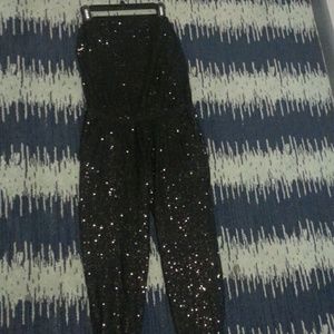 Victoria Secret black sequence romper