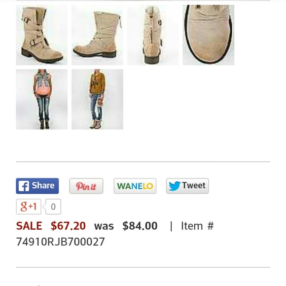 ***SOLD*** Roxy Tan Boots - Picture 2 of 4