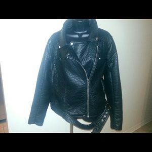 Faux Leather biker jacket