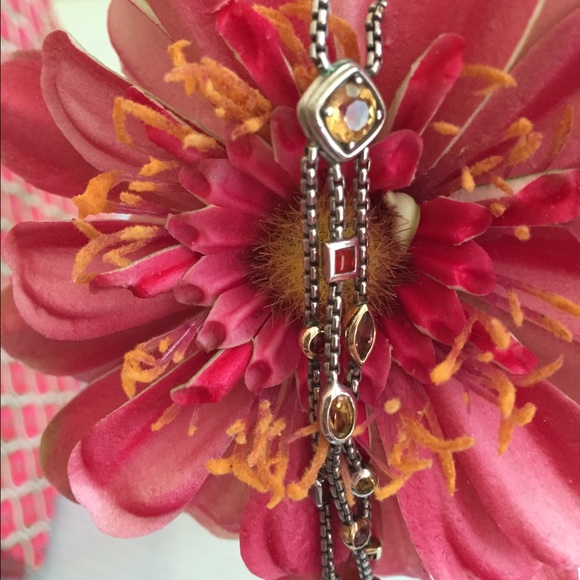 David Yurman Rare Y Necklace with Gemstones - Picture 2 of 4