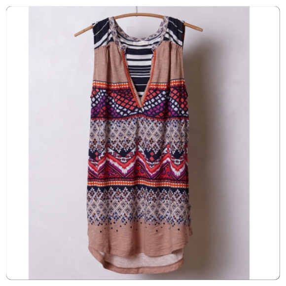 🚫Sold🚫Anthropologie Split Image Top