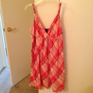 Pink plaid sundress