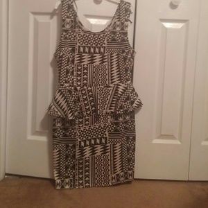 Aztec printed dress NWOT