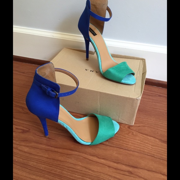 Worn one gorgeous multi-tone Zara heels.