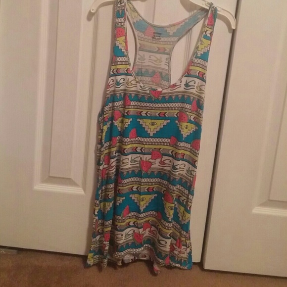 Aztec printed tank top