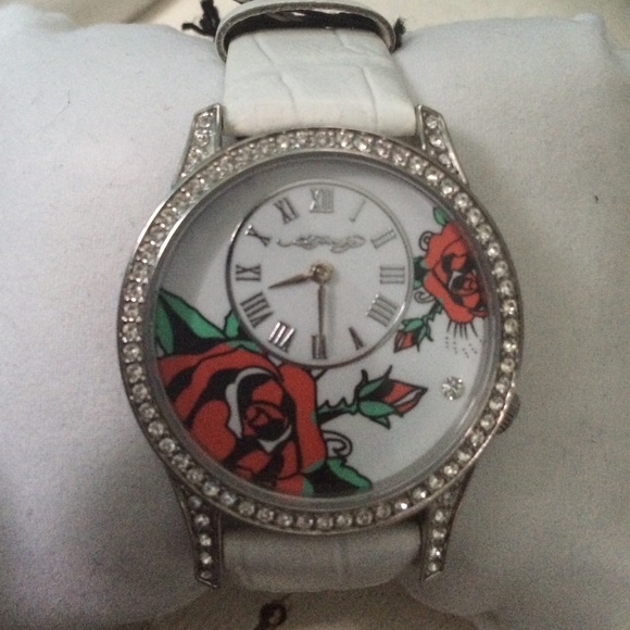 Ed Hardy Swarovski crystal watch