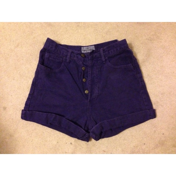 Vintage Velvet Highwaisted Shorts