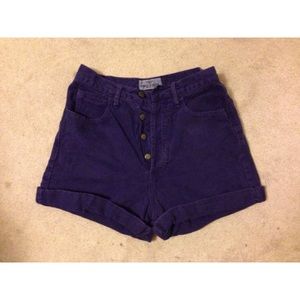 Vintage Velvet Highwaisted Shorts
