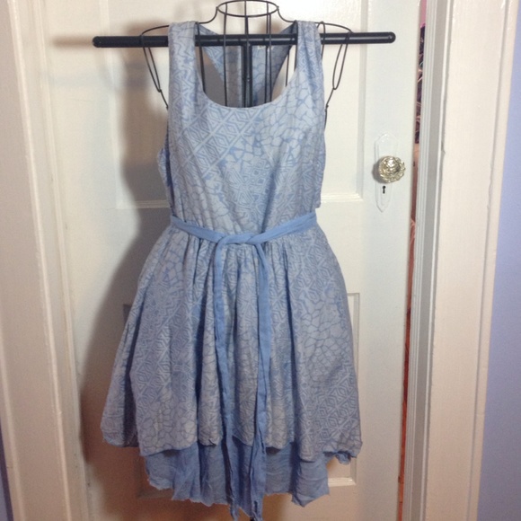 Billabong Cotton & Silk Layered Racerback Dress