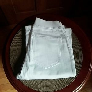 Boston Proper White Denim Leggings
