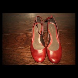 Brand new red strappy heels