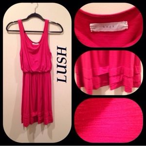 Coral tank dress