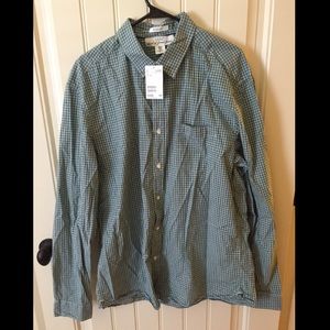 NWT H&M Checkered Button Down XL