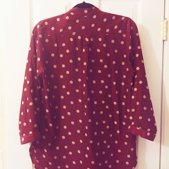 ModCloth Tops - ModCloth Fun2Fun polka dot satin tunic Medium ModCloth Tops - ModCloth Fun2Fun polka dot satin tunic Medium