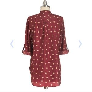 ModCloth Tops - ModCloth Fun2Fun polka dot satin tunic Medium ModCloth Tops - ModCloth Fun2Fun polka dot satin tunic Medium