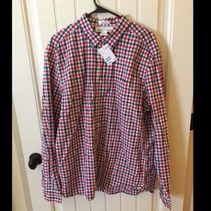 NWT H&M Checkered Button Down XL