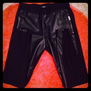 XOXO Leather Cotton leggings