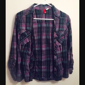 h&m plaid shirt